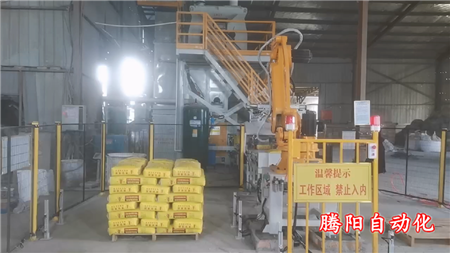 水泥砂漿雙線雙爪國產碼垛機器人
